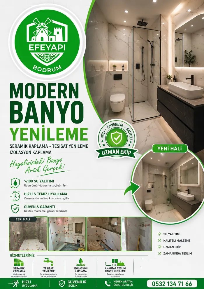 Efe Yapı Bodrum proje ve uygulama görseli 1 — su yalıtımı, izolasyon ve tadilat