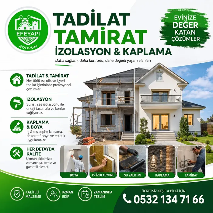 Efe Yapı Bodrum proje ve uygulama görseli 4 — su yalıtımı, izolasyon ve tadilat